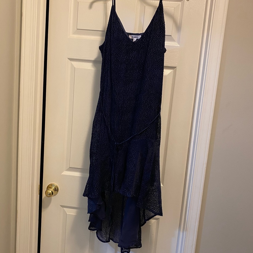 BB Dakota Navy Blue High Low Dress